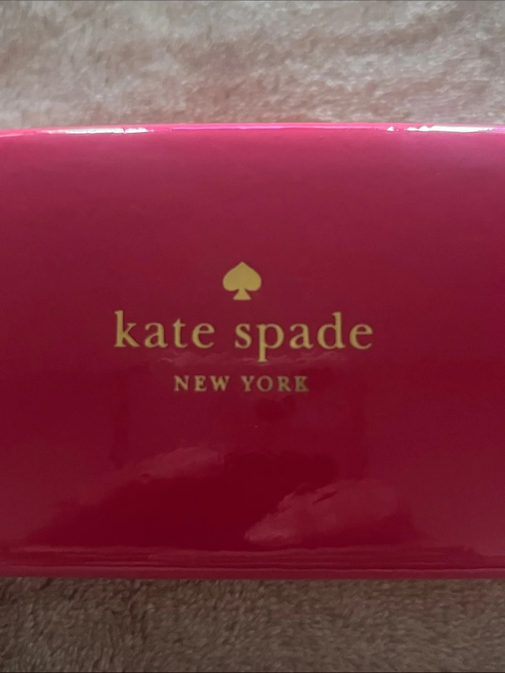 Kate Spade Orange and Pink Hard Shell Eyeglass Case
